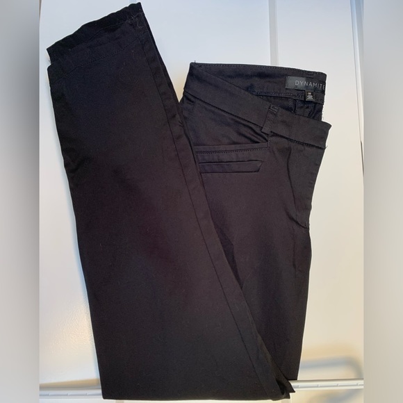 Dynamite Black Ankle-Length Slim Pants - Picture 7 of 7